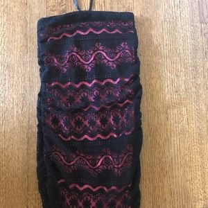 Black and hot pink dress- teen